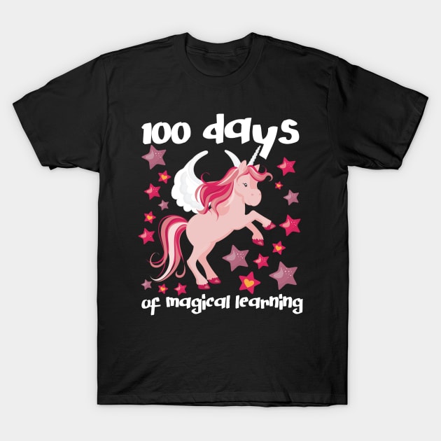 100th Day Of School Shirt Unicorn Magical Learning Tee Gift T-Shirt by jkshirts